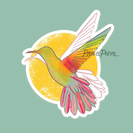 Sunshine Hummingbird sticker - Sticker