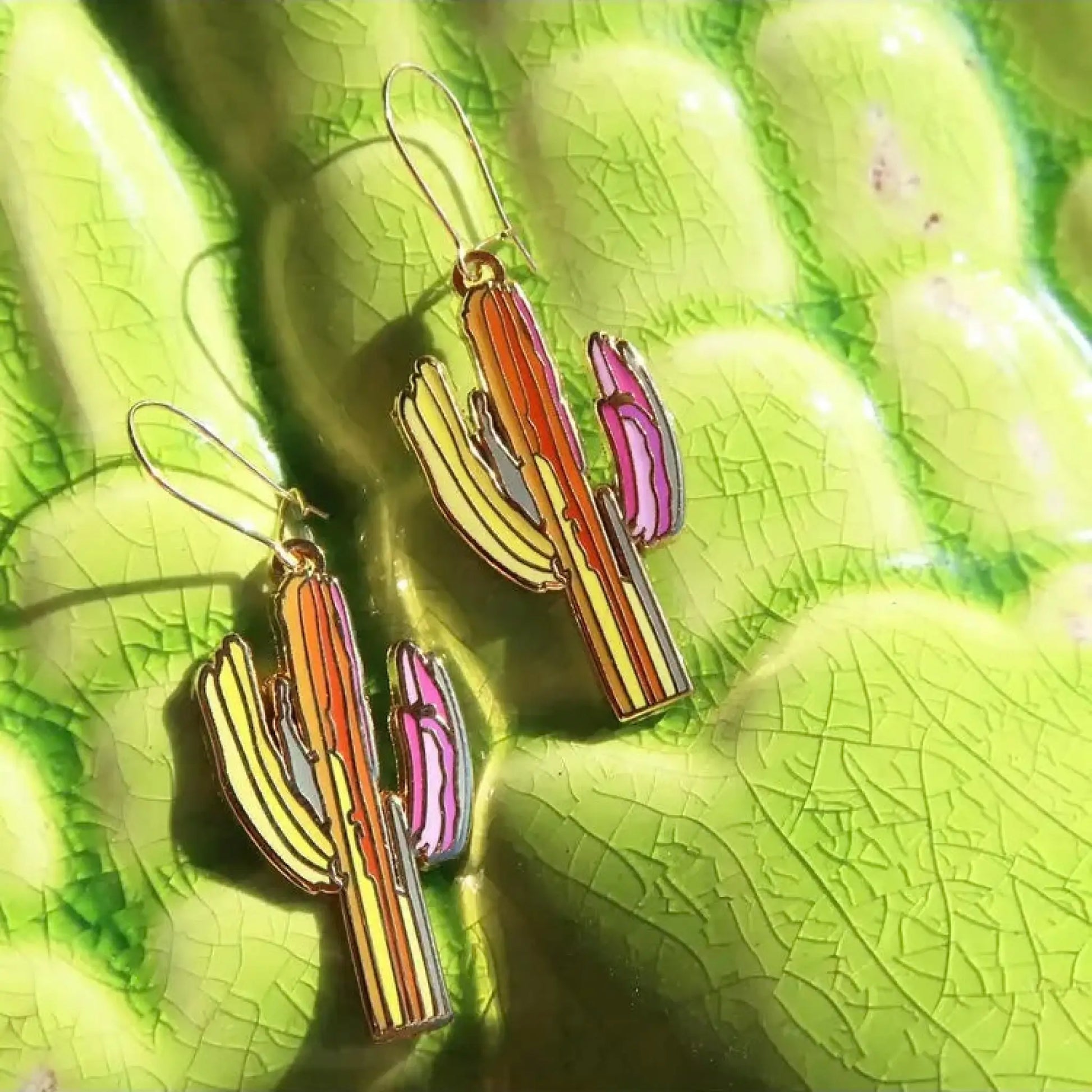 Technicolor Saguaro earrings - Jewelry