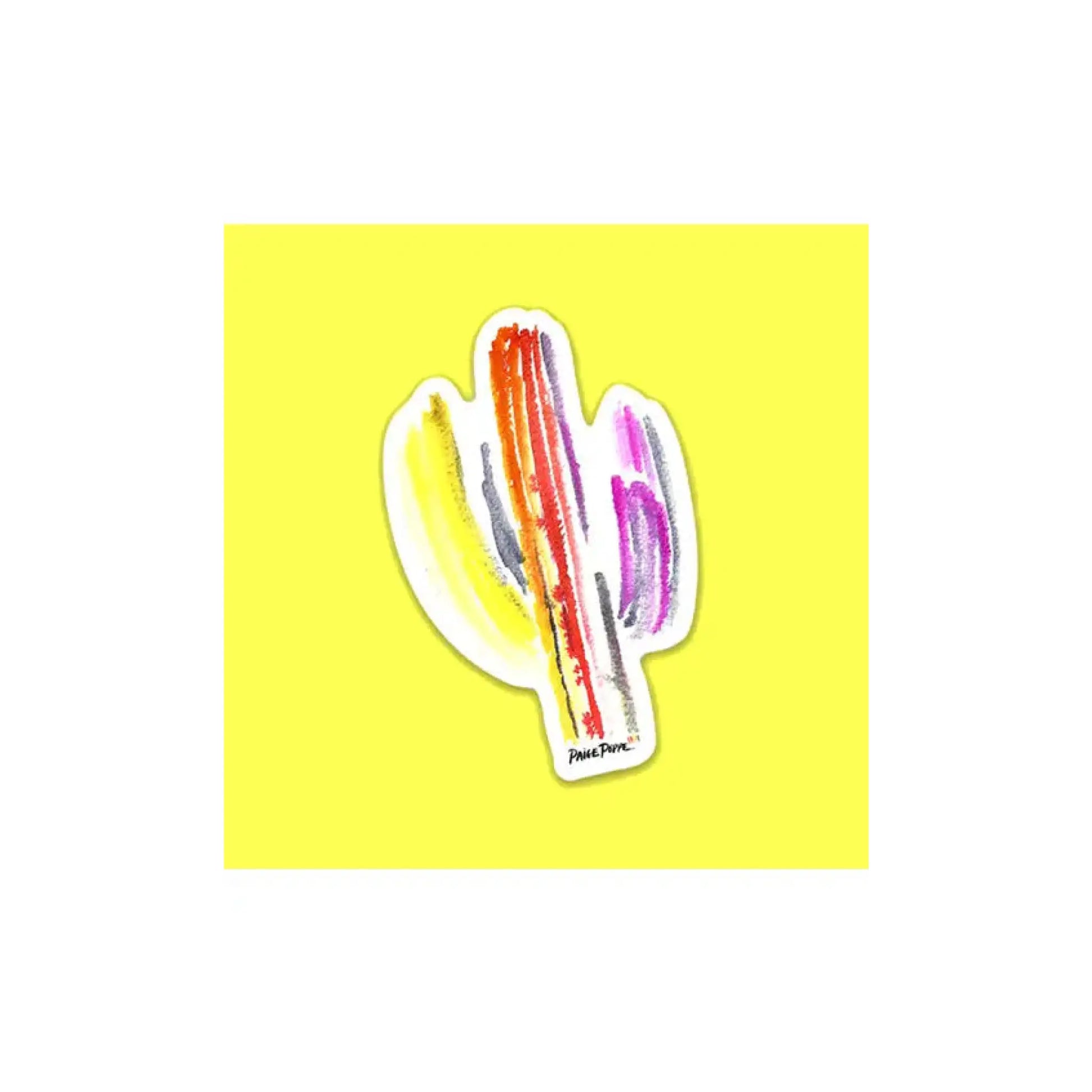 Technicolor Saguaro sticker - Sticker