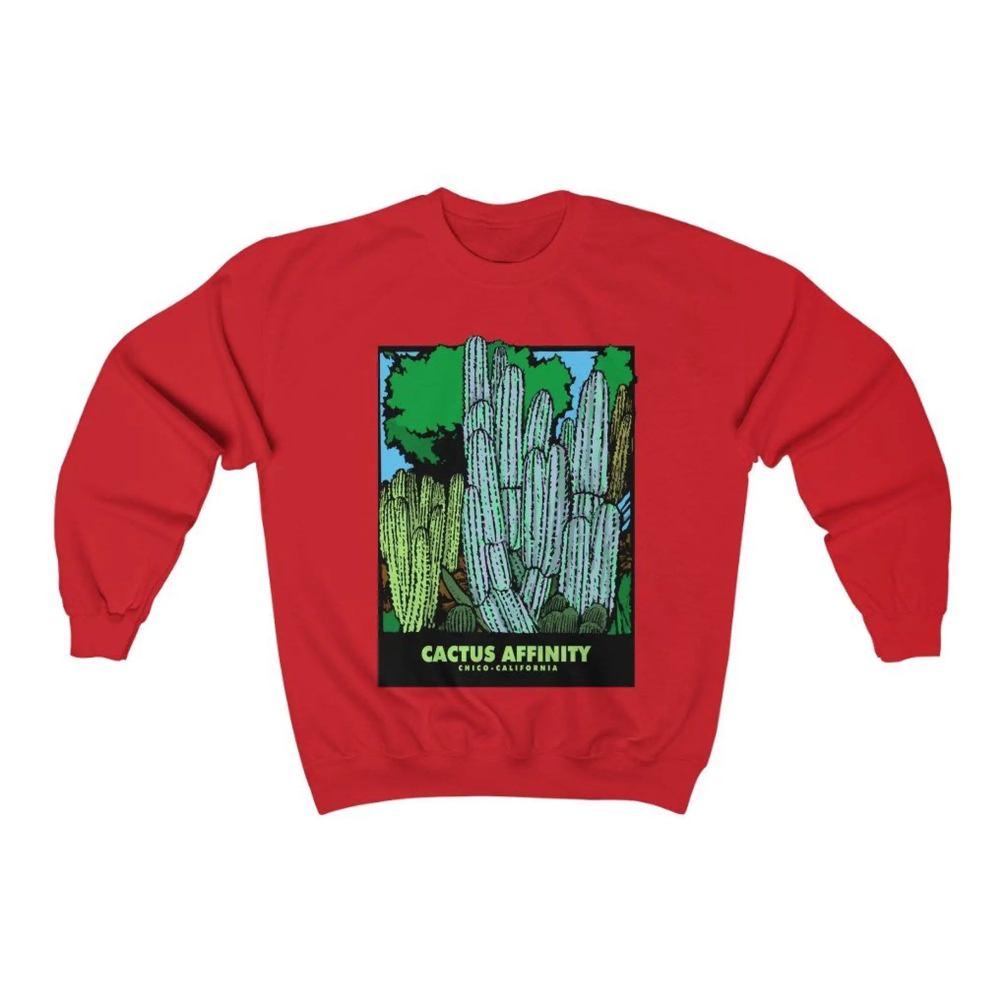 Unisex Heavy Blend™ Crewneck Sweatshirt - Chico - Red / S