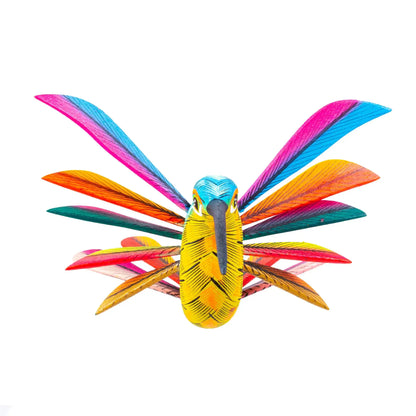 Vivid Hummingbird - Multicolored Alebrije Figurine - Art