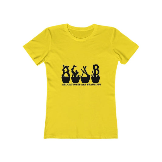 Women’s The Boyfriend Tee - All Cactuses Are Beautiful -