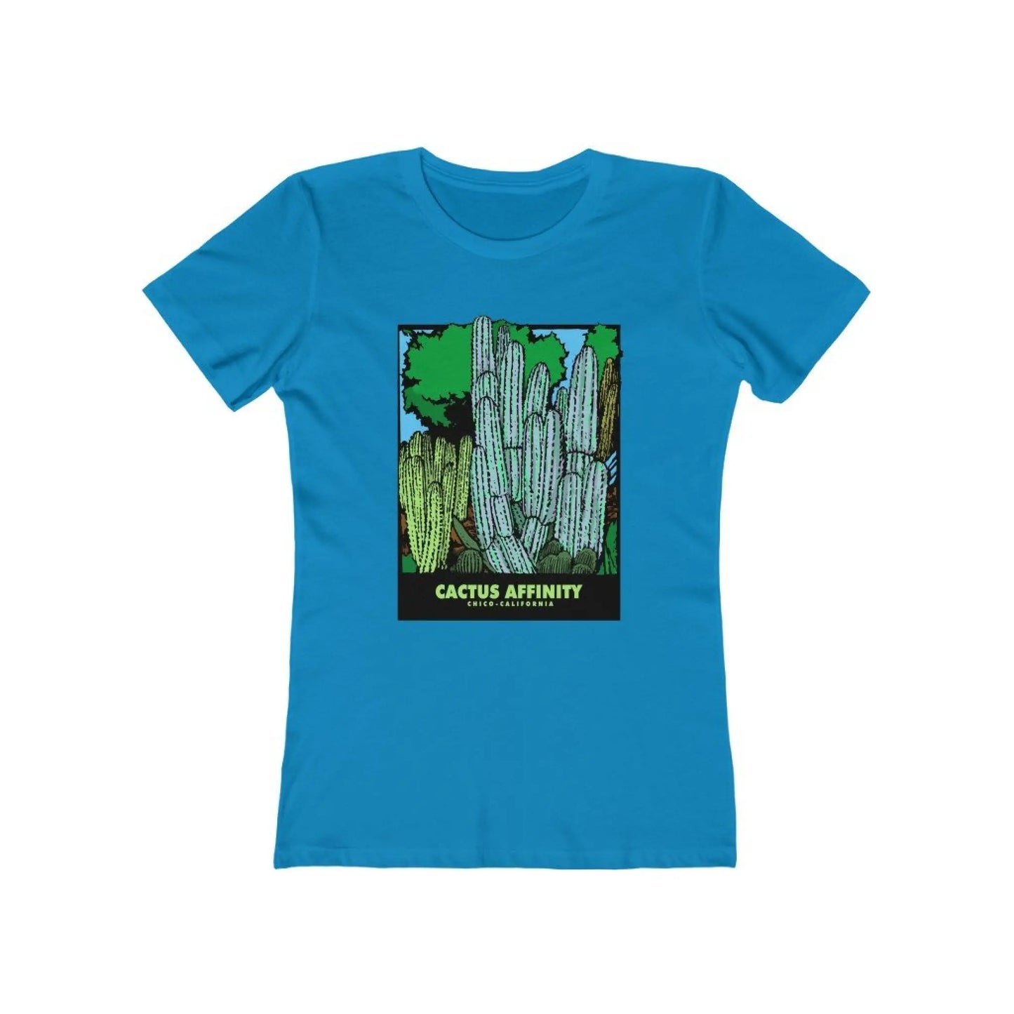 Women’s The Boyfriend Tee - Chico - Solid Turquoise / S -