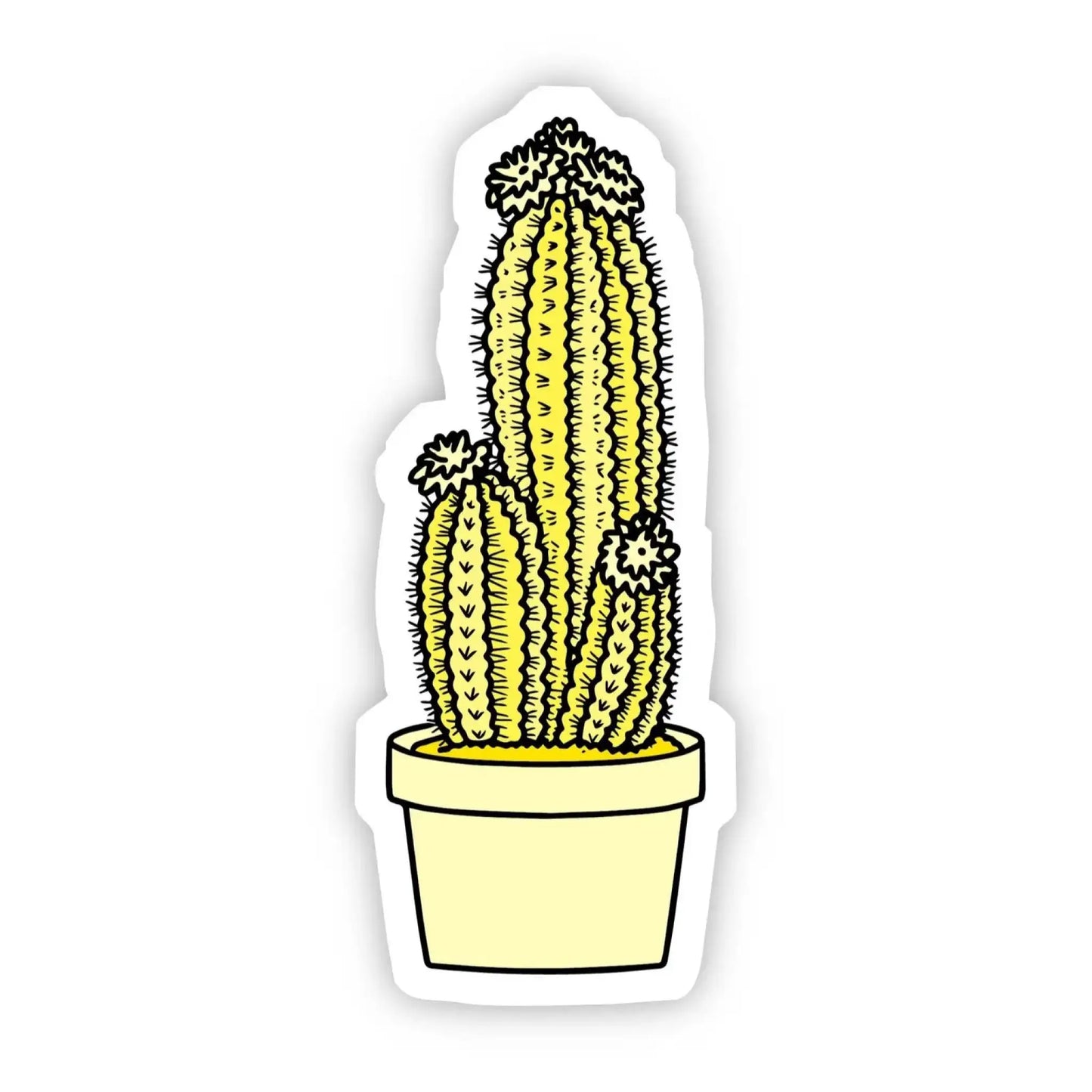 Yellow Cactus Aesthetic Sticker